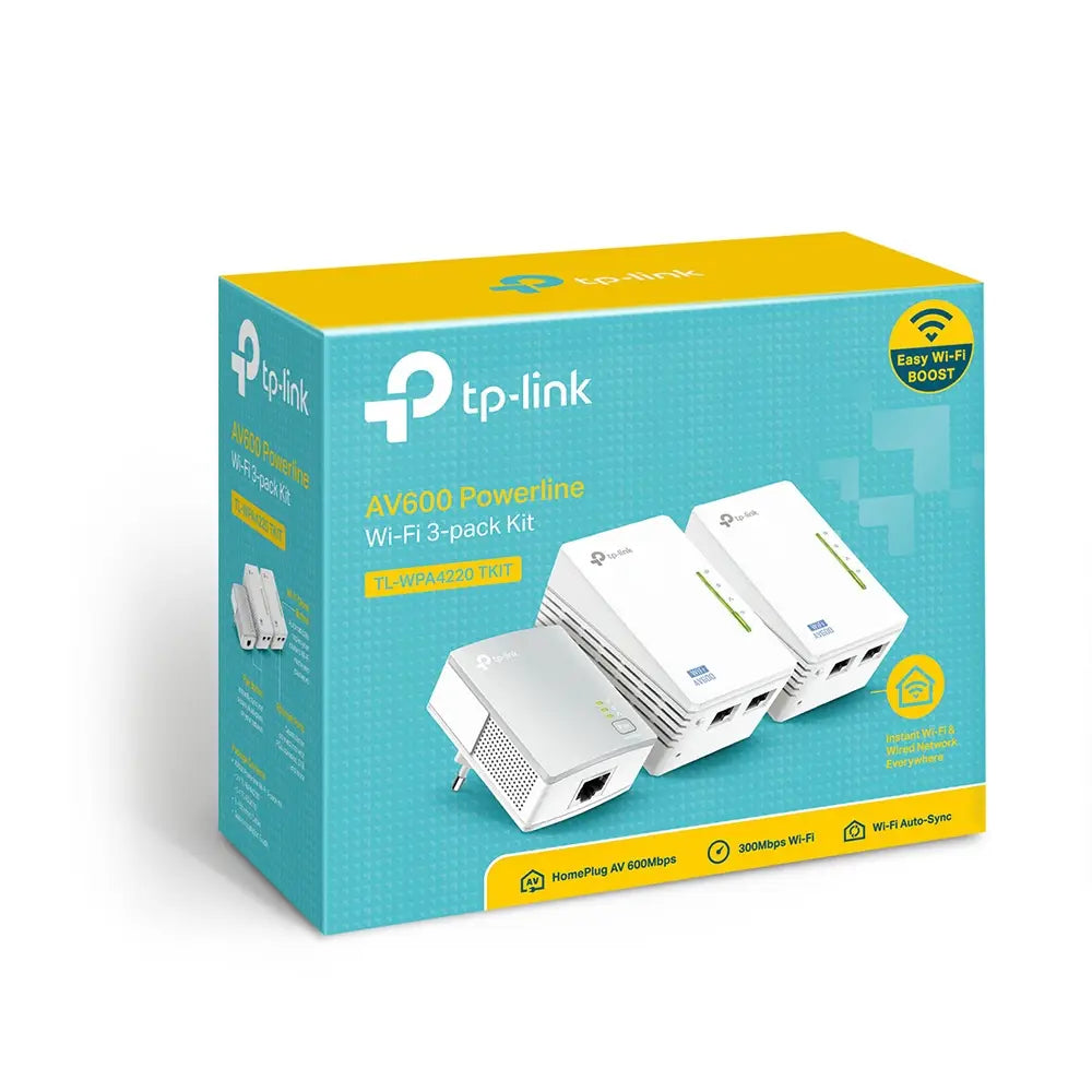 CPL TP-Link Extender AV500 2-port Powerline Wi-Fi Extender TL-WPA4220 TKIT