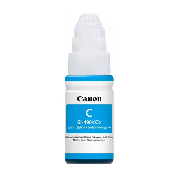 Canon GI-490 C Cyan Bouteille d’encre d’origine (0664C001AB)