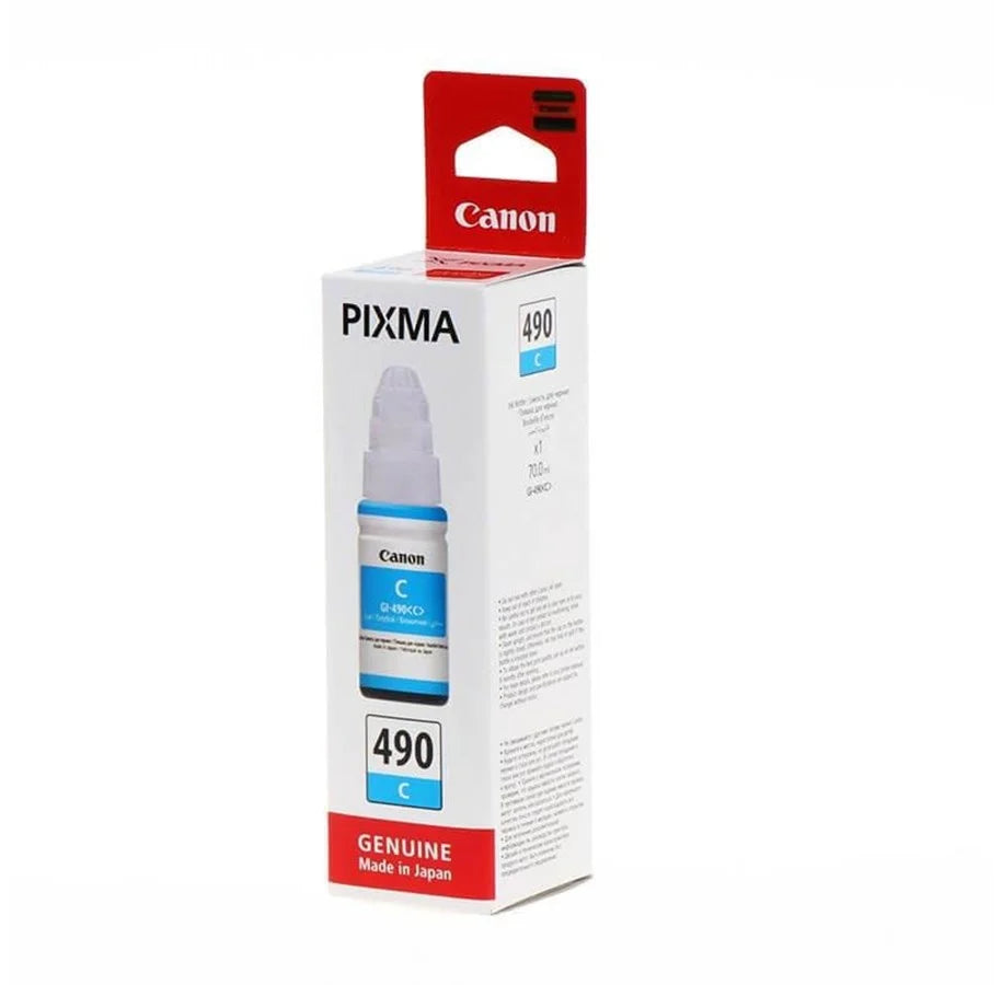 Canon GI-490 C Cyan Bouteille d’encre d’origine (0664C001AB)