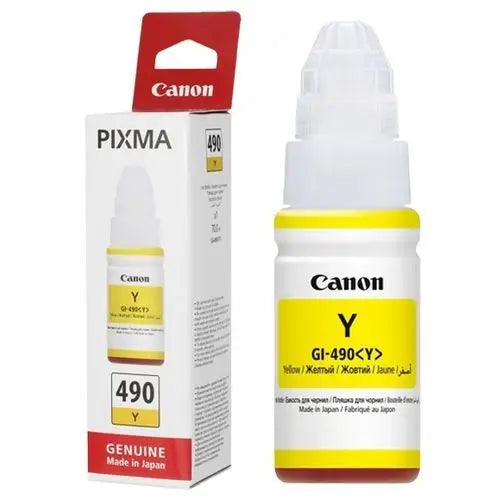 Canon GI-490 Jaune Bouteille d’encre d’origine (0666C001AB)