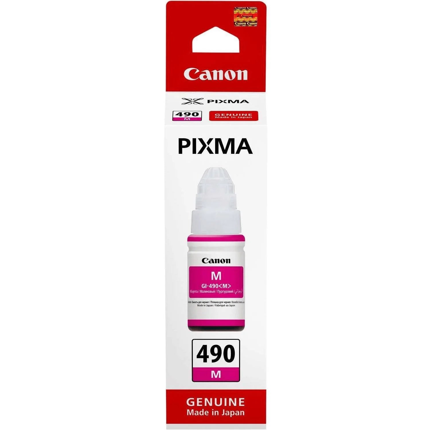 Canon GI-490 M Magenta Bouteille d’encre d’origine (0665C001AB)