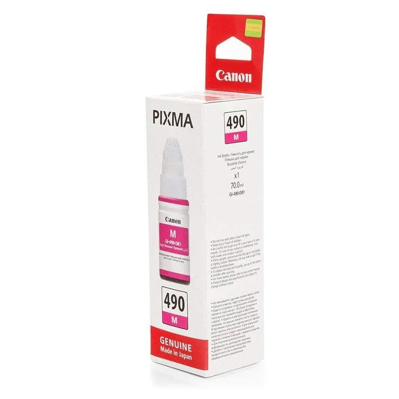 Canon GI-490 M Magenta Bouteille d’encre d’origine (0665C001AB)