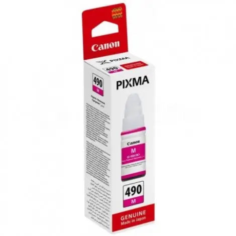 Canon GI-490 M Magenta Bouteille d’encre d’origine (0665C001AB)