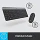 Ensemble clavier et souris sans fil ultra-fin Logitech MK470 AZERTY (920-009190)