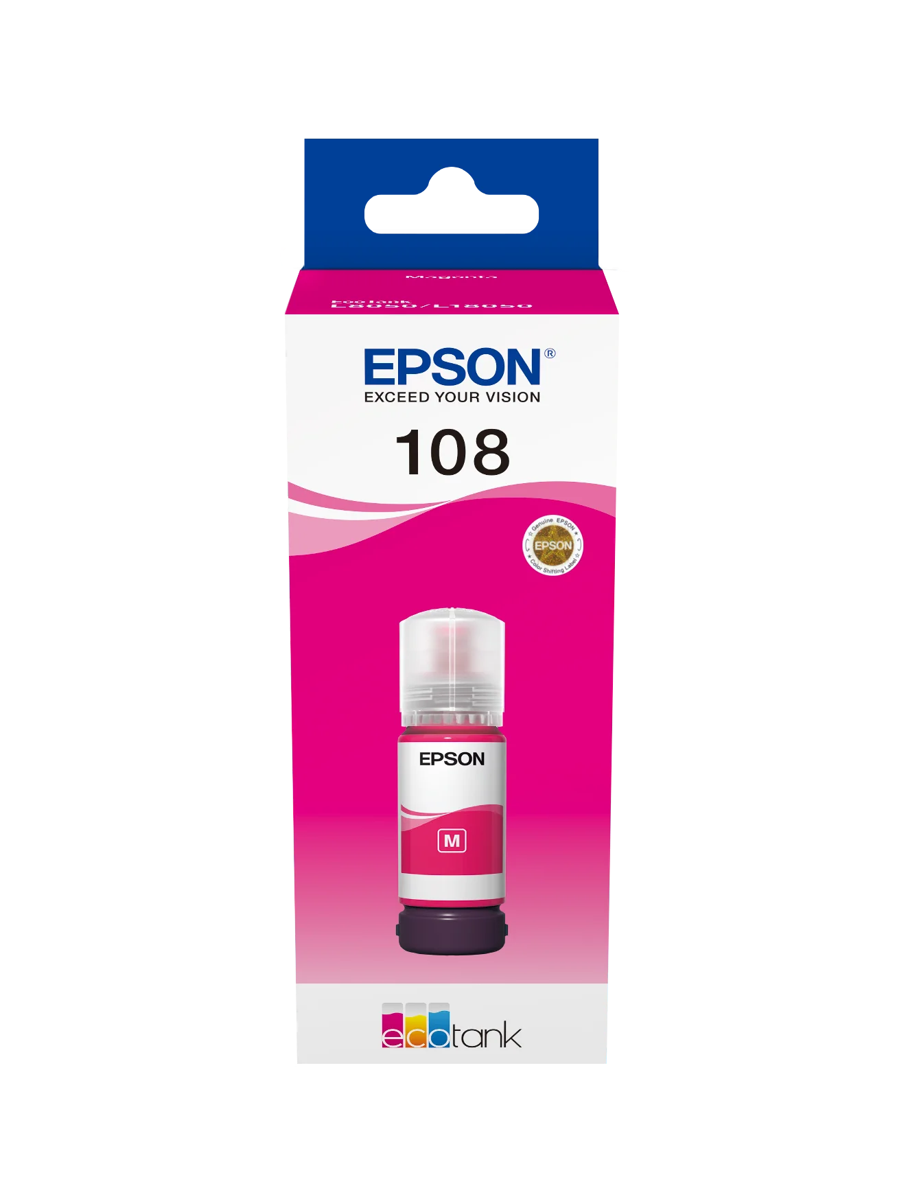 Epson 108 Magenta Bouteille d’encre d’origine (C13T09C34A)