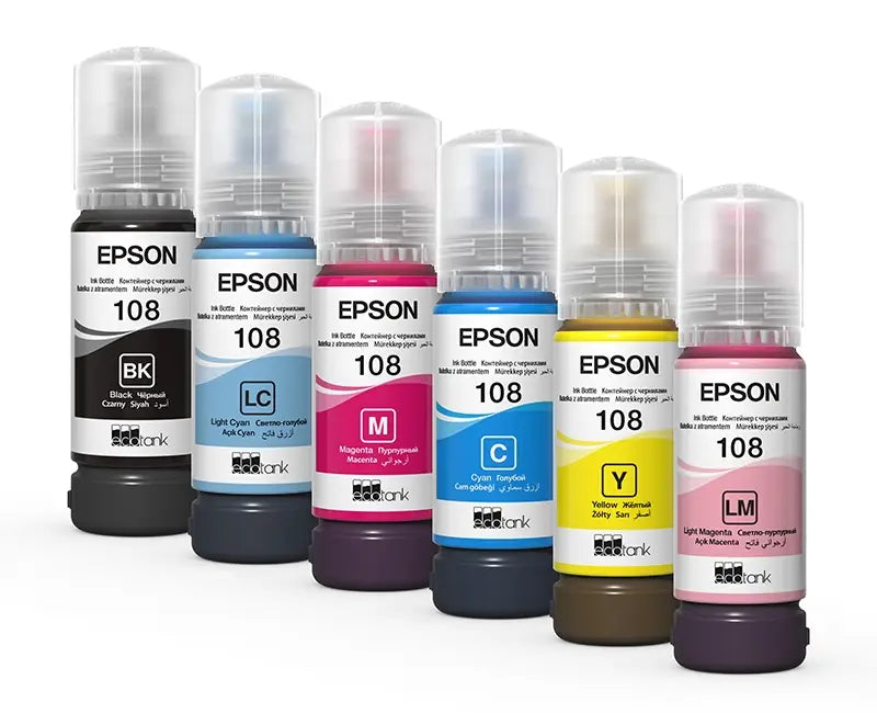 PACK Epson 108 Bouteilles d’encre d’origine