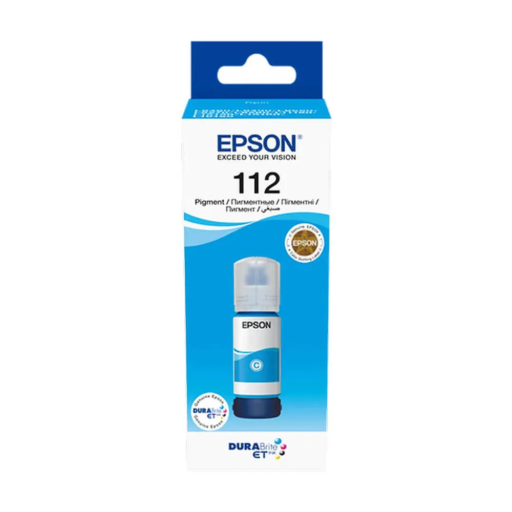 Epson 112 Cyan Bouteille d’encre d’origine (C13T06C24A)