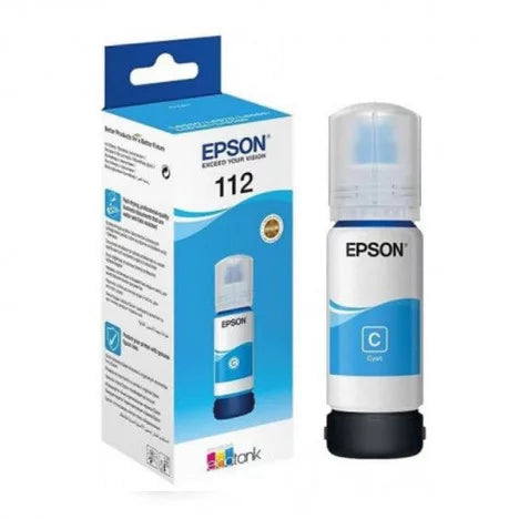 Epson 112 Cyan Bouteille d’encre d’origine (C13T06C24A)