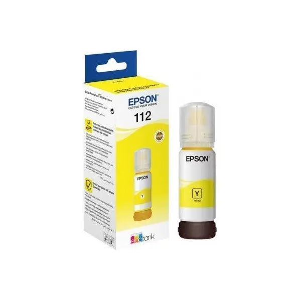 Epson 112 Jaune Bouteille d’encre d’origine (C13T06C44A)