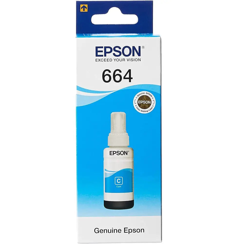 Epson 664 C (T6642) Cyan Bouteille d’encre d’origine