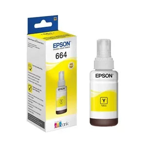 Epson 664 Y (T6644) Jaune Bouteille d’encre Epson d’origine