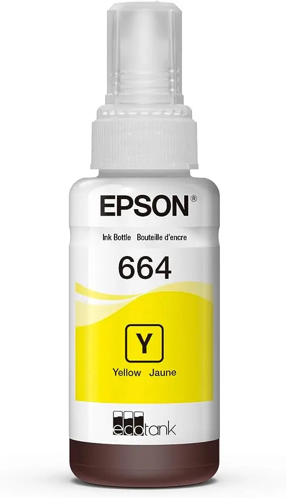 Epson 664 Y (T6644) Jaune Bouteille d’encre Epson d’origine