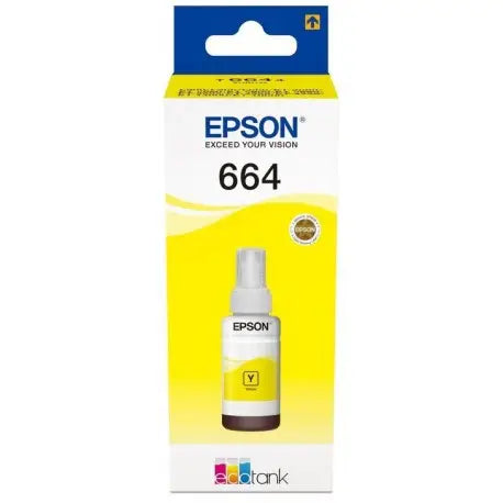 Epson 664 Y (T6644) Jaune Bouteille d’encre Epson d’origine