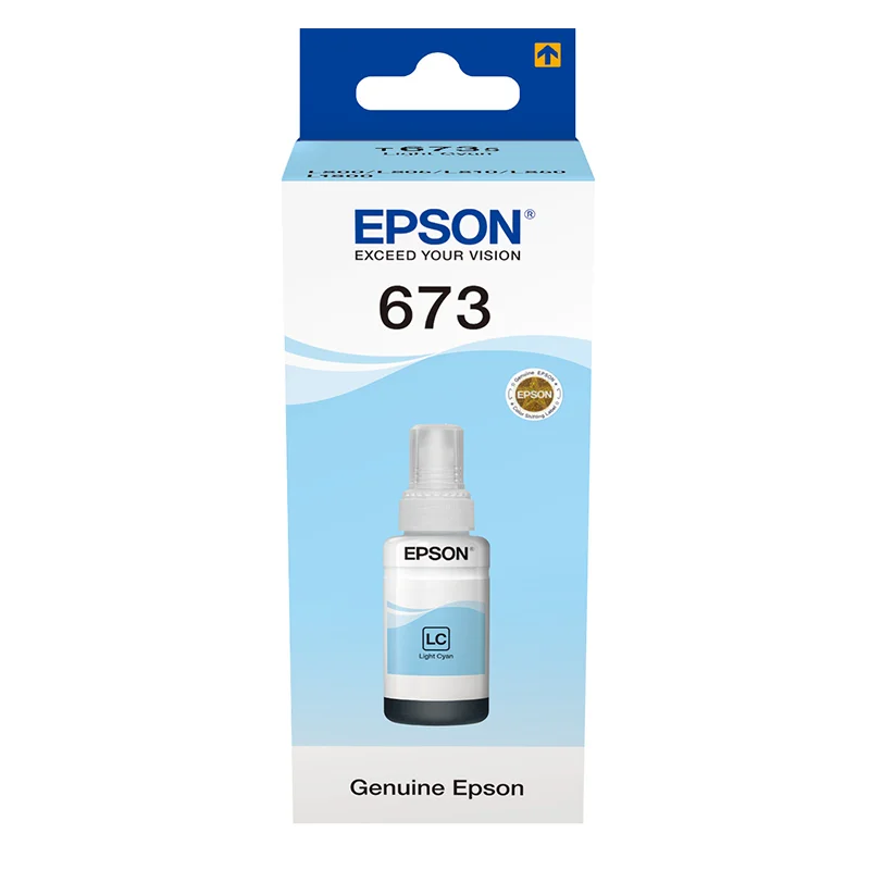 Epson 673 LC (T6735) Cyan Clair Bouteille d’encre d’origine