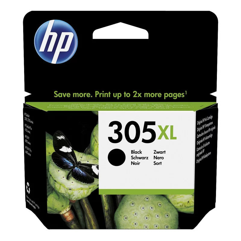 HP 305XL Noir Cartouche d’encre XL d’origine (3YM62AE)