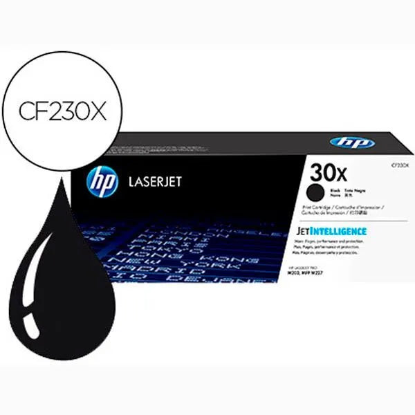 HP 30X Noir (CF230X) – Toner grande capacité HP LaserJet d’origine