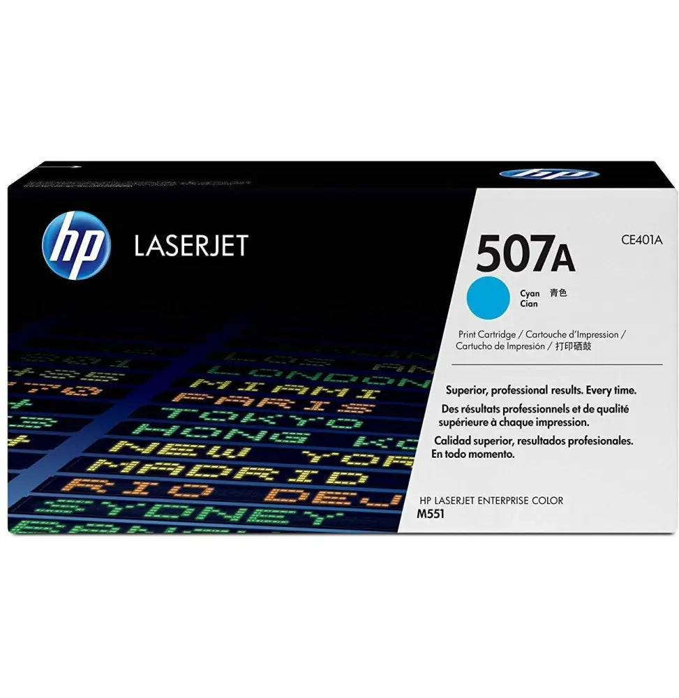 HP 507A Cyan (CE401A) – Toner HP LaserJet d’origine