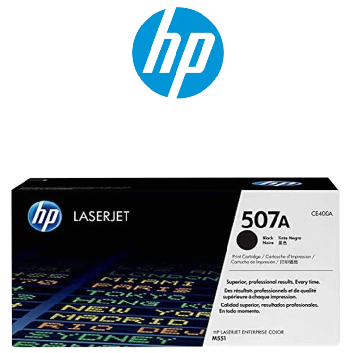 HP 507A Noir (CE400A) – Toner HP LaserJet d’origine