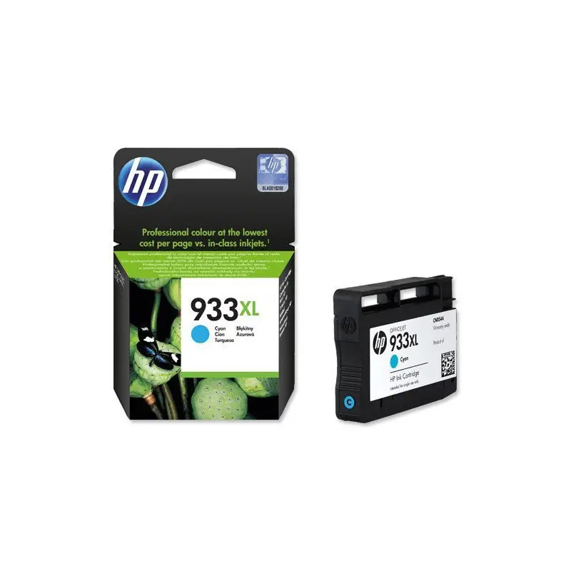 HP 933XL Cyan Cartouche d’encre XL d’origine (CN054AE)