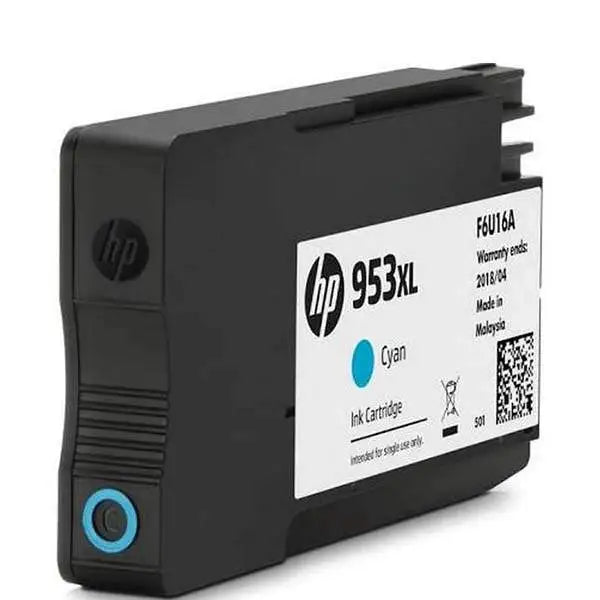 HP 953XL Cyan Cartouche d’encre XL d’origine (F6U16AE)