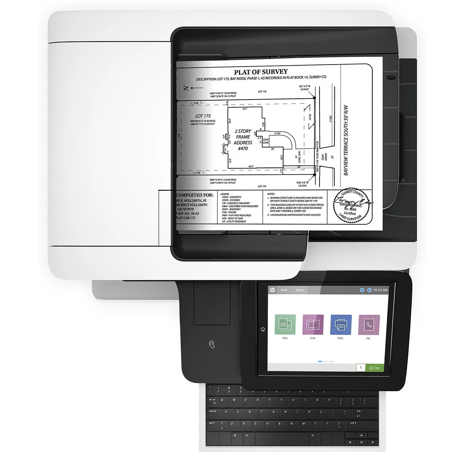 Imprimante Laser Monochrome HP LaserJet Enterprise Flow M528z