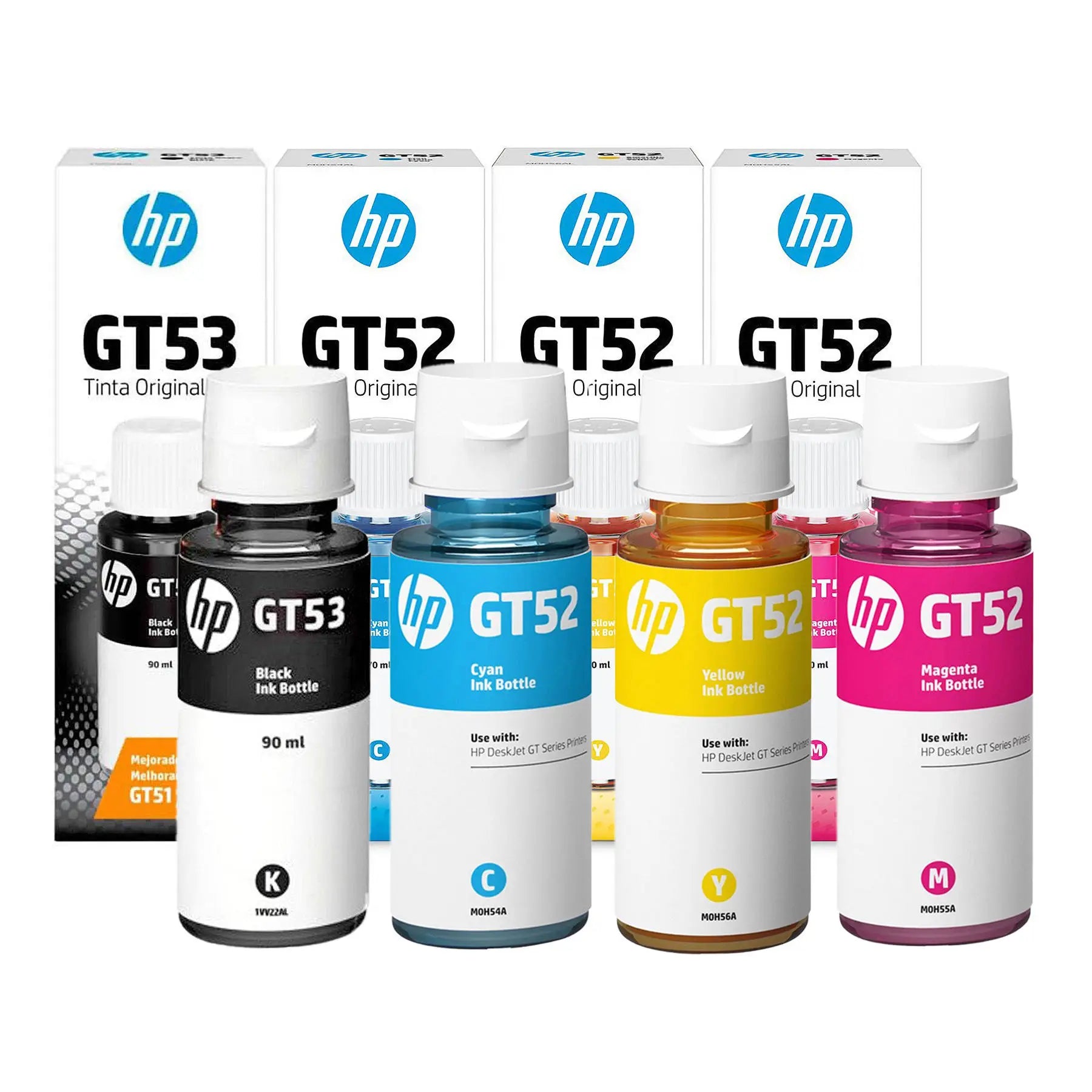 PACK (1) HP GT53XL Black (3) HP GT52 Bouteilles d’encre d’origine