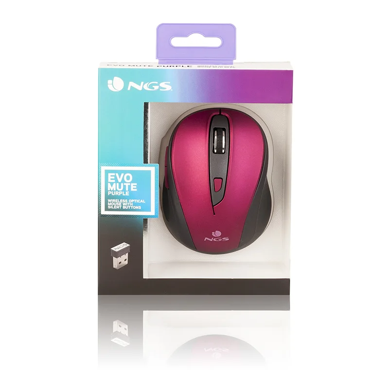 Souris sans fil NGS Evo Mute Violet